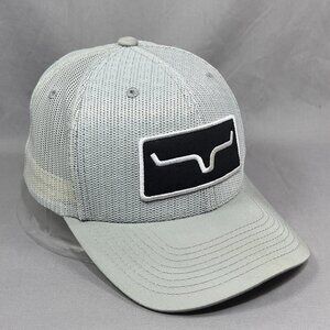 Kimes Ranch Rodeo Cowboy Snapback Hat Cap Gray Trucker Western Farmer Patch Mens